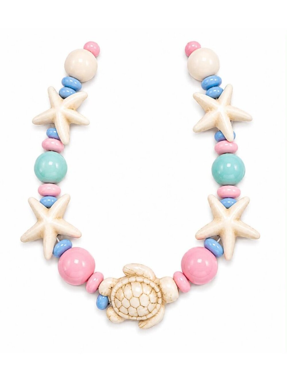 Sea Turtle & Starfish Beaded Bracelet for Girls Women – Beach Ocean Charm